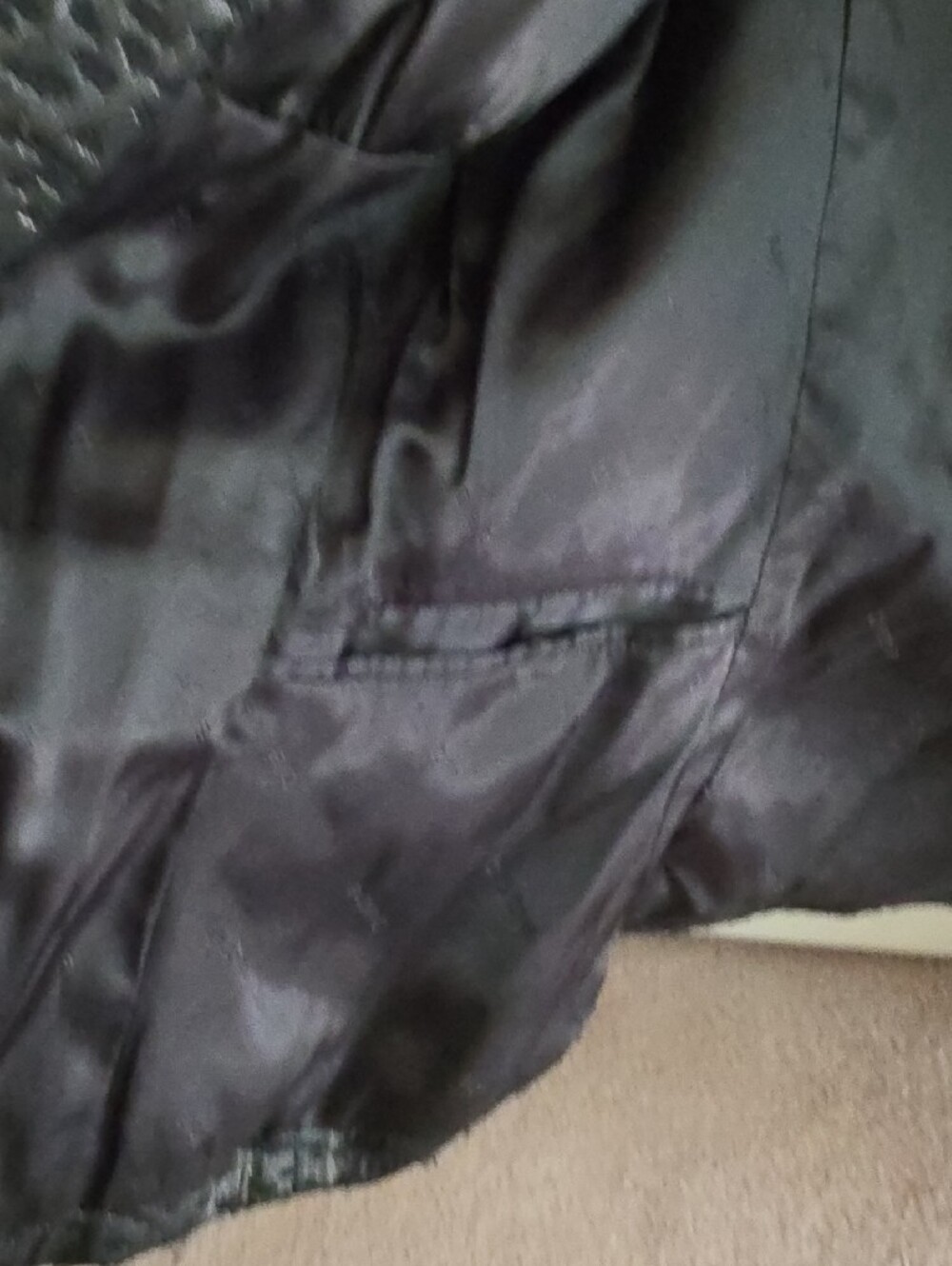 bebe Black Textured Single-Button Blazer - Picture 8 of 9